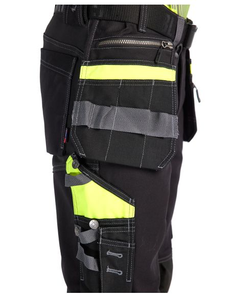 High Visibility Stretch and Cordura Pants with Floating Pockets 1794 Blaklader