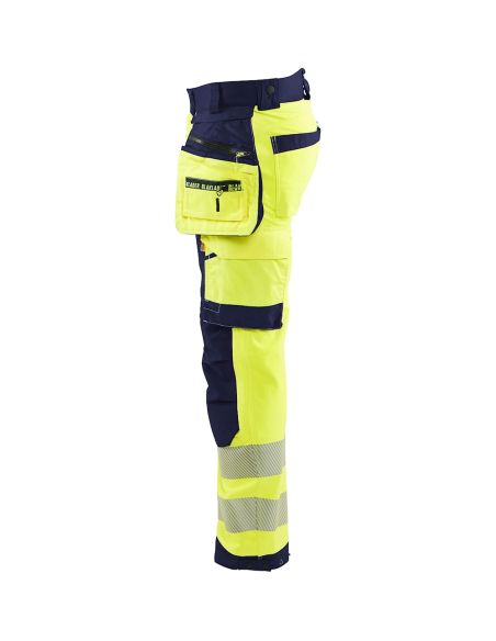 High Visibility Softshell Pants with Cordura Reinforcements 1820 Blaklader