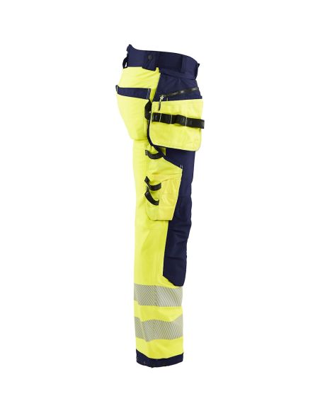 High Visibility Softshell Pants with Cordura Reinforcements 1820 Blaklader