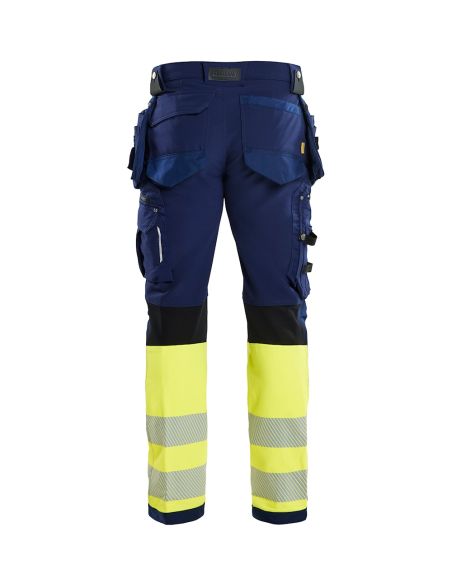 High Visibility 4-Way Stretch Pants with Floating Pockets 1993 Blaklader