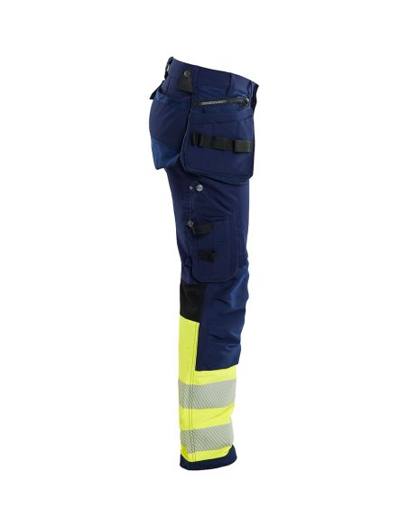 High Visibility 4-Way Stretch Pants with Floating Pockets 1993 Blaklader