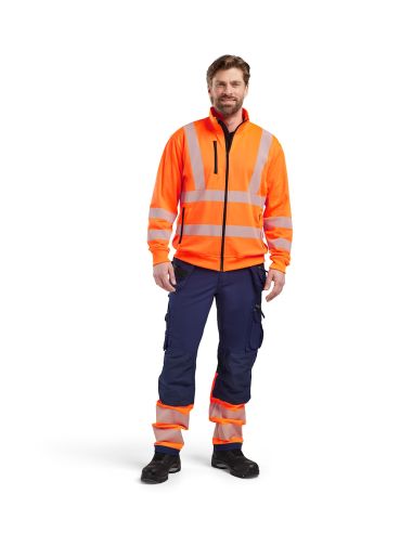 High Visibility 4-Way Stretch Pants with Floating Pockets 1993 Blaklader