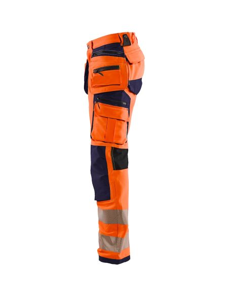 High Visibility 4-Way Stretch Pants with Floating Pockets 1994 Blaklader