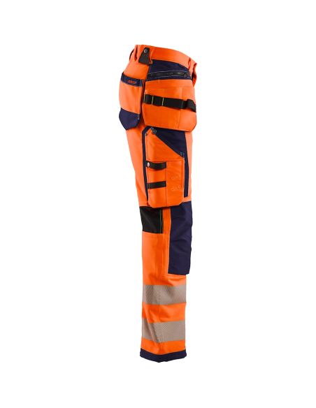 High Visibility 4-Way Stretch Pants with Floating Pockets 1994 Blaklader