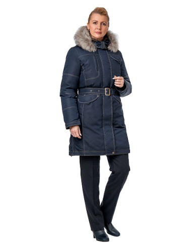 Women's Yakoutsk Parka in Blue Technoavia