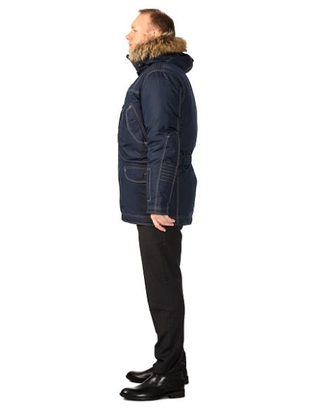 Men's Yakoutsk Parka in Blue Technoavia