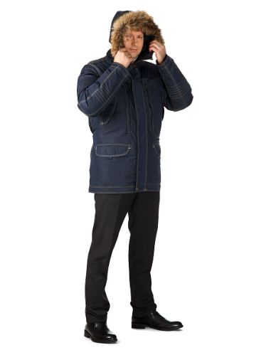 Men's Yakoutsk Parka in Blue Technoavia