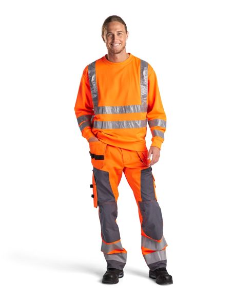 Blaklader 3341 High Visibility Plus Size Sweatshirt