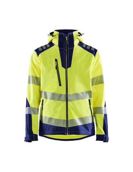 Blaklader 4491 high-visibility softshell jacket 10,000 mm rain resistance