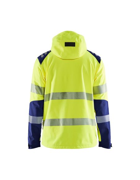 Blaklader 4491 high-visibility softshell jacket 10,000 mm rain resistance