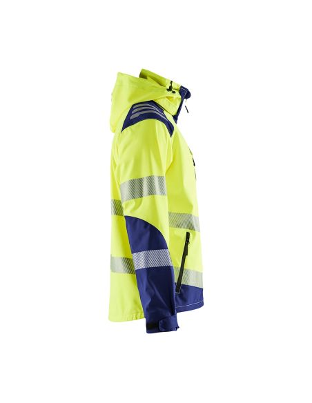 Blaklader 4491 high-visibility softshell jacket 10,000 mm rain resistance