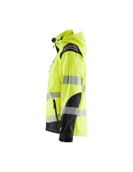 Blaklader 4491 high-visibility softshell jacket 10,000 mm rain resistance