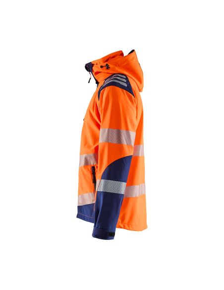 Blaklader 4491 high-visibility softshell jacket 10,000 mm rain resistance