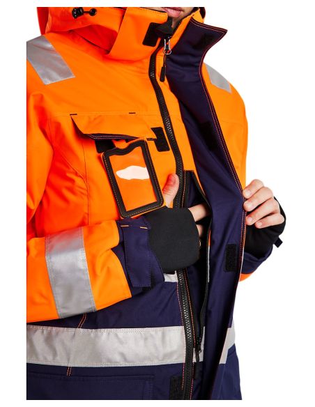 Women's Blaklader 4456 Winter Jacket, high visibility, waterproof 11,000 mm