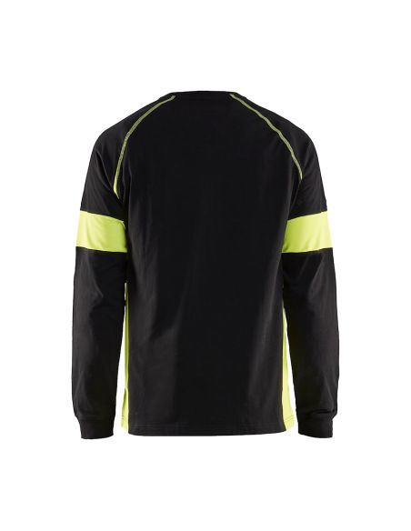 Blaklader 3520 High Visibility Long Sleeve T-Shirt, 100% Cotton