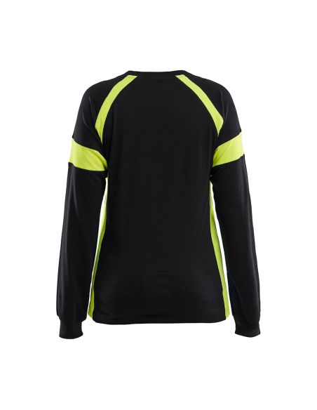 Blaklader 3521 High Visibility Long Sleeve women's T-Shirt, 100% Cotton