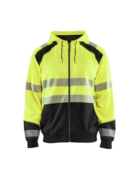 Full zip sweatshirt with Kangaroo pocket New collection High visibility 3546 Blaklader