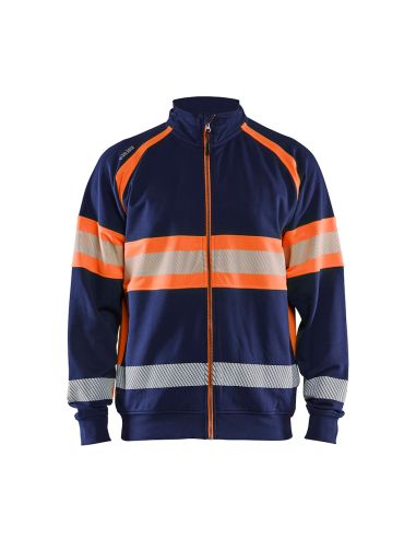 Blaklader Zip-Up Sweatshirt New Collection High Visibility 3551