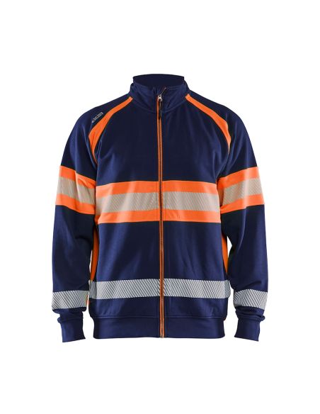 Blaklader Zip-Up Sweatshirt New Collection High Visibility 3551