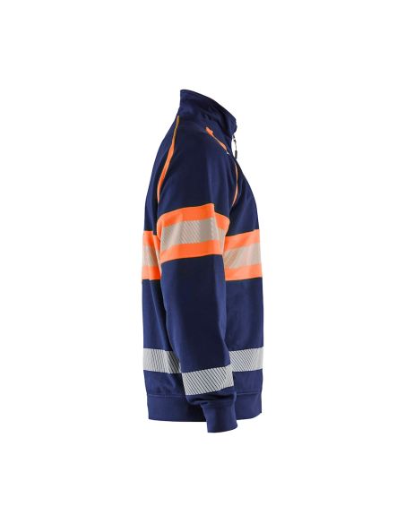 Blaklader Zip-Up Sweatshirt New Collection High Visibility 3551