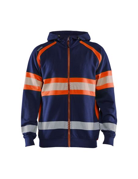 Hooded Zip Sweatshirt New Collection High Visibility 3552 Blaklader