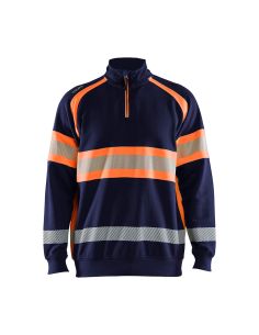 High Visibility New Collection Zip-Up Turtleneck Sweatshirt 3553 Blaklader