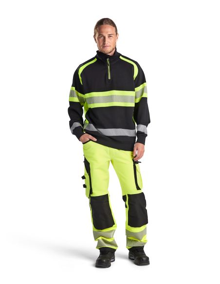 High Visibility New Collection Zip-Up Turtleneck Sweatshirt 3553 Blaklader