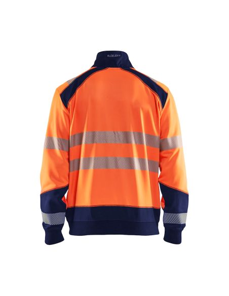 1/4 zip Collar Sweatshirt with Kangaroo Pocket New High-Visibility Collection 3556 Blaklader