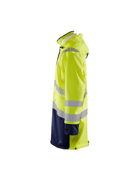 Blaklader 4326 long reinforced rain jacket, EN 343 Class 4 certified.