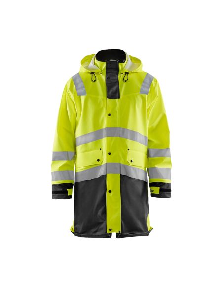 Blaklader 4326 long reinforced rain jacket, EN 343 Class 4 certified.