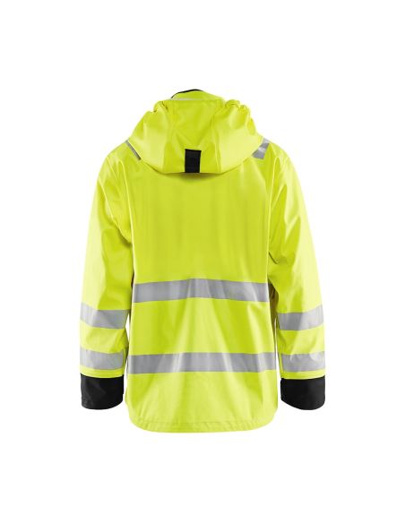 Blaklader 4327 long reinforced rain jacket, EN 343 Class 4 certified.