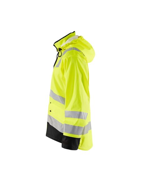 Blaklader 4327 long reinforced rain jacket, EN 343 Class 4 certified.