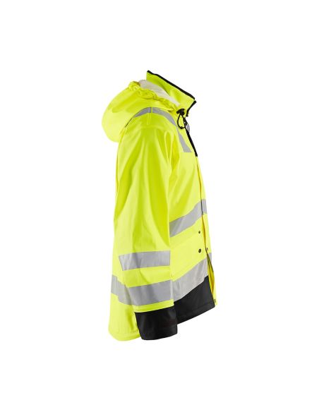 Blaklader 4327 long reinforced rain jacket, EN 343 Class 4 certified.