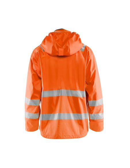 Blaklader 4327 long reinforced rain jacket, EN 343 Class 4 certified.