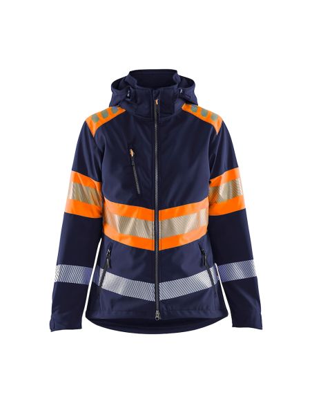 Women's Blaklader 4494 high-visibility 10.000 mm softshell jacket