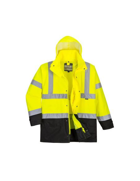 High Visibility Parka EN20471 Winter Waterproof 5 in 1 S768 Portwest