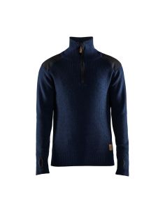 Pull à col zippé en laine chaude et douce 570 g/m² avec Renforts des épaules et des manches 4630 Blaklader