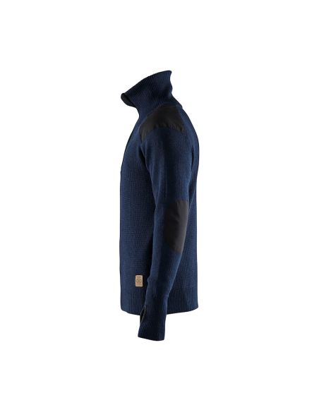 Pull à col zippé en laine chaude et douce 570 g/m² avec Renforts des épaules et des manches 4630 Blaklader