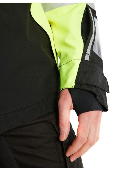 Veste Hardshell Blaklader Strech 4496 haute visibilité haute imperméabilité 10.000 mm