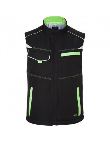 James & Nicholson Men's shoftshell cold weather vest