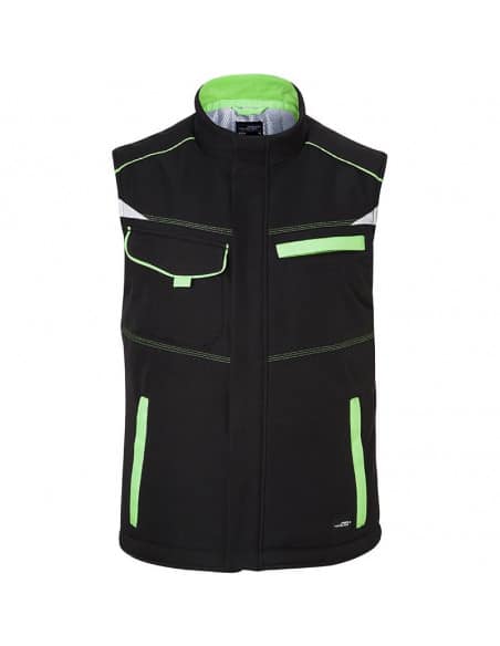 James & Nicholson Men's shoftshell cold weather vest