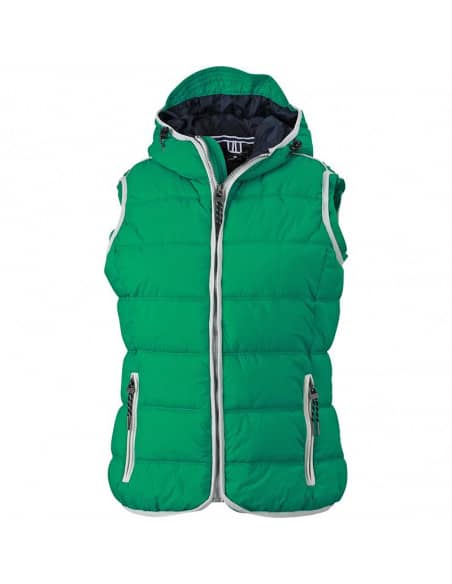 Bodywarmer à capuche pour Femme