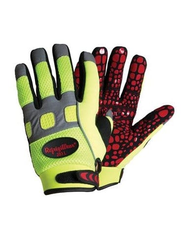 Men's Ultra Grip High Visibility Bi-material Gloves 0279 Refrigiwear