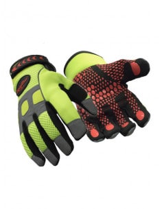 Men's Ultra Grip High Visibility Bi-material Gloves 0279 Refrigiwear