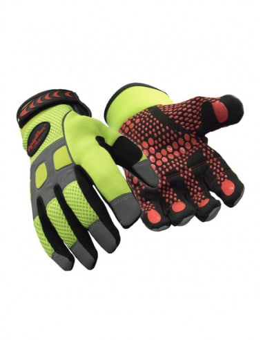 Men's Ultra Grip High Visibility Bi-material Gloves 0279 Refrigiwear