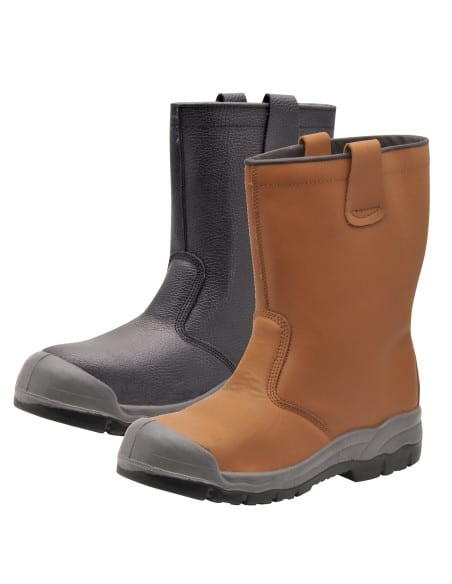 Bottes Hiver en Cuir Embout Renforcé