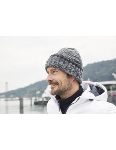 Bonnet tricot chiné doublé polaire Homme Myrtle Beach