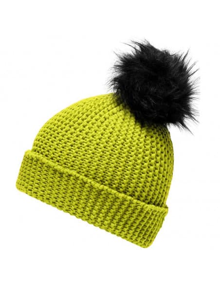 Bonnet en tricot avec pompon