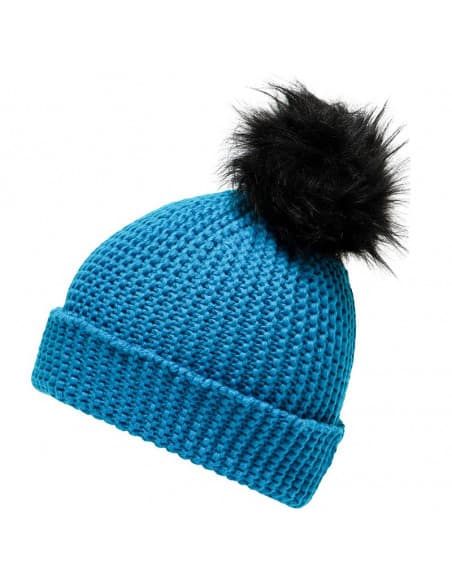 Bonnet en tricot avec pompon