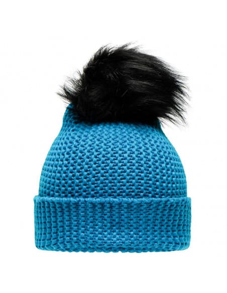 Bonnet en tricot avec pompon